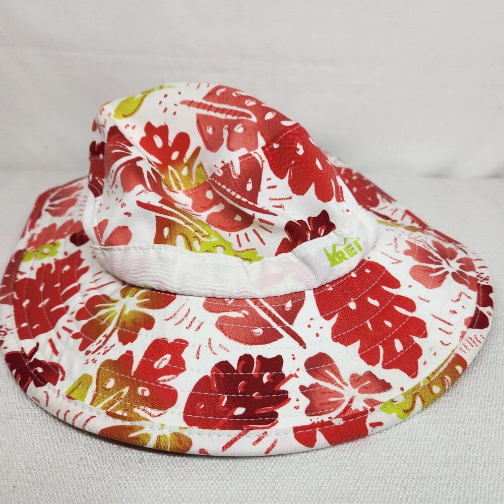 REI Girls Youth 4Y - 7Y Floral Sun Protection Bucket Hat